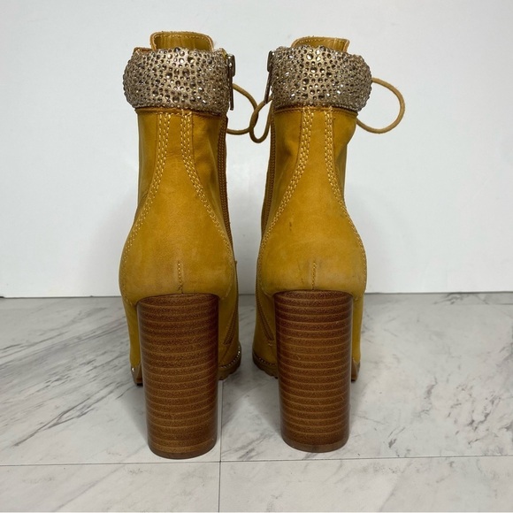 New! Steve Madden Karmen Lace Up Pointed Toe Heeled Bootie 7 1/2 M - Picture 3 of 14